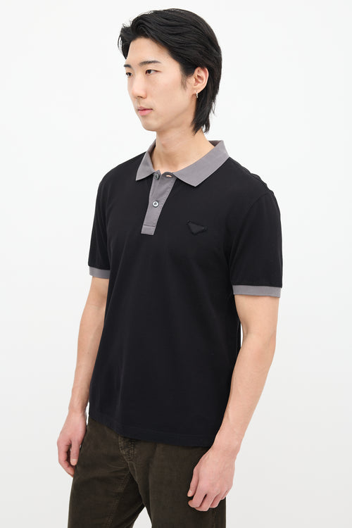 Prada Triangle Logo Polo