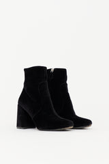 Prada Velvet Ankle Boot