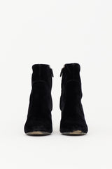 Prada Velvet Ankle Boot