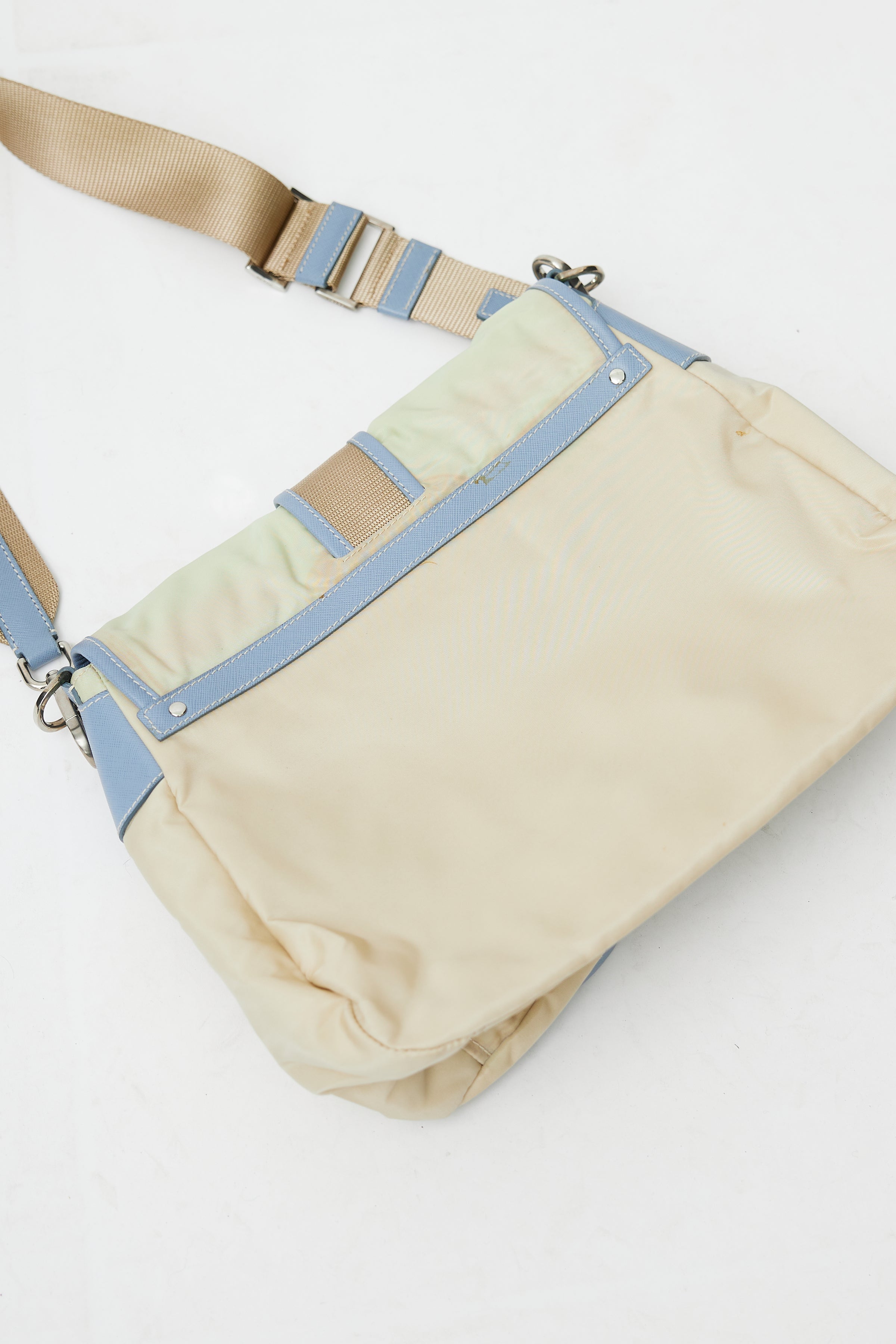 Prada // Light Blue Saffiano Bucket Bag – VSP Consignment