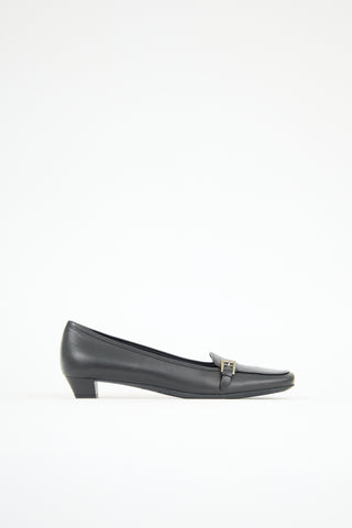 Prada Vintage Leather Buckle Loafer