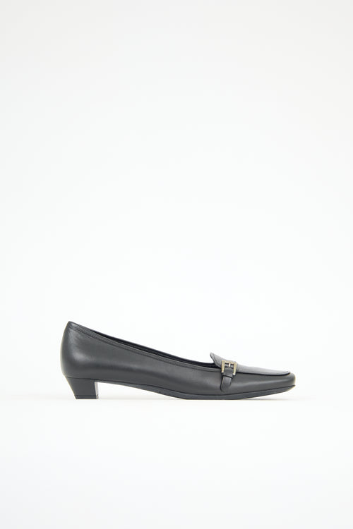 Prada Vintage Leather Buckle Loafer
