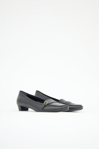 Prada Vintage Leather Buckle Loafer