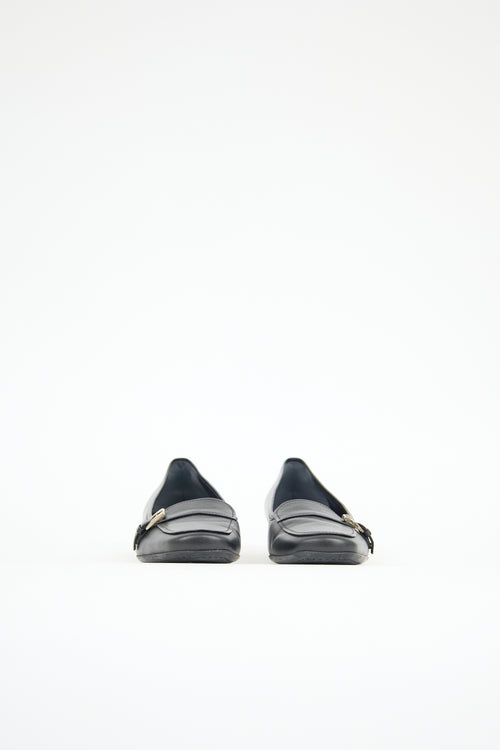 Prada Vintage Leather Buckle Loafer