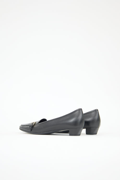 Prada Vintage Leather Buckle Loafer