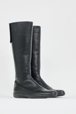 Prada Vintage Leather Knee Boot