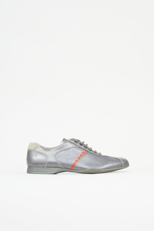 Prada Vintage Metallic Leather Sneaker