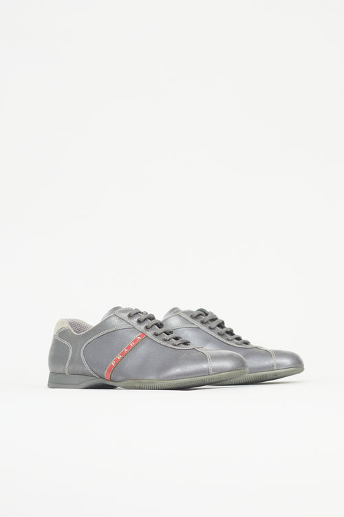 Prada Vintage Metallic Leather Sneaker