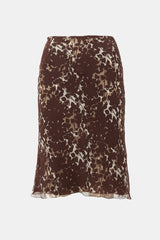 Prada Vintage Printed Layered Skirt