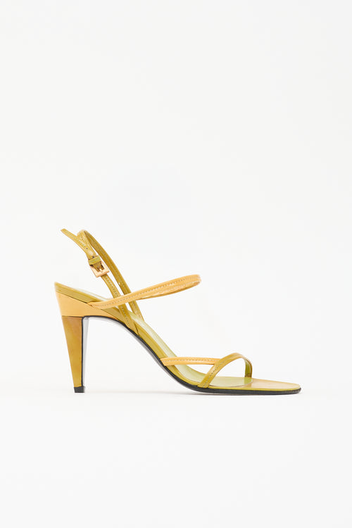 Prada Vintage Two Tone Patent Sandal