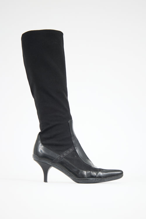 Prada Vintage 1990s Leather Boot