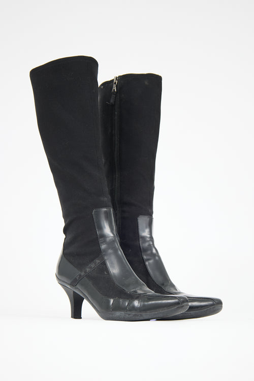 Prada Vintage 1990s Leather Boot