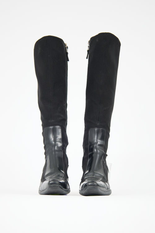 Prada Vintage 1990s Leather Boot
