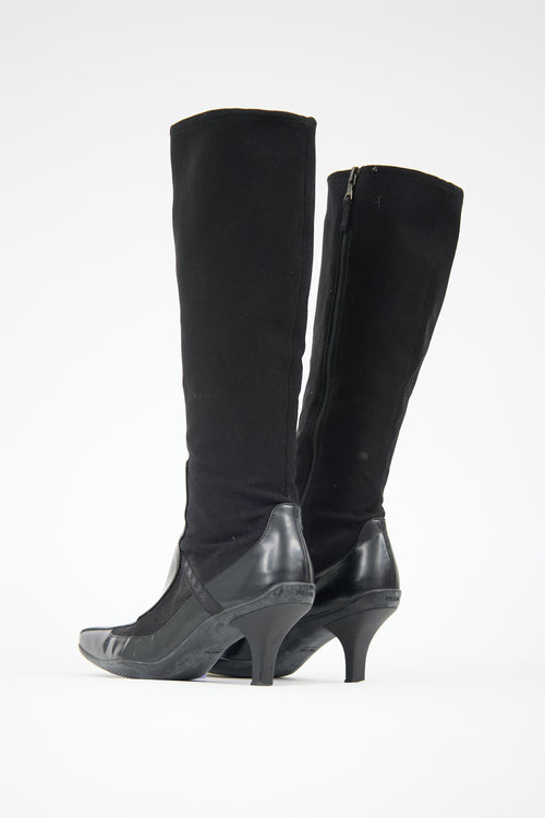 Prada Vintage 1990s Leather Boot
