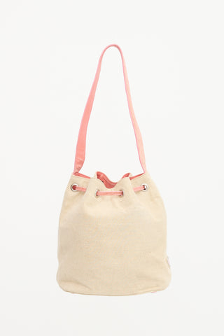Prada Vintage Canvas Bucket Bag