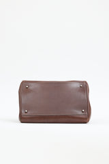 Prada Vintage Leather Madras Cerniera Doctor Bag