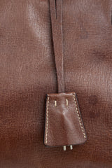 Prada Vintage Leather Madras Cerniera Doctor Bag