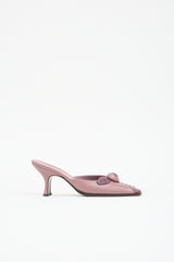Prada Vintage Leather Rosette Mule