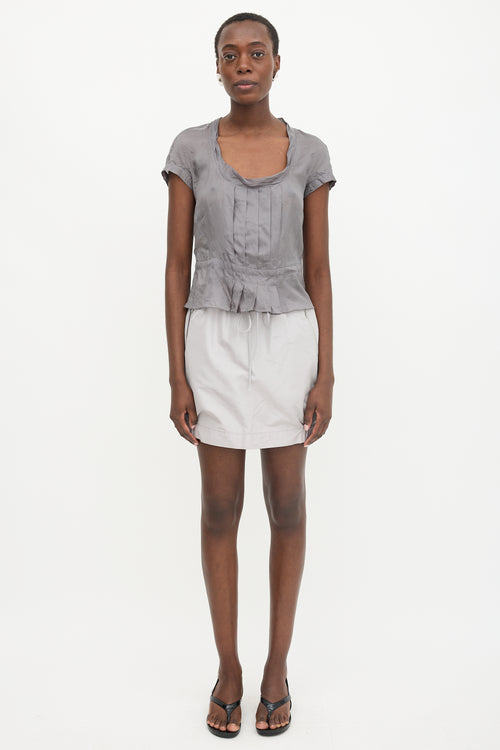Prada Vintage Sport Silk Blouse