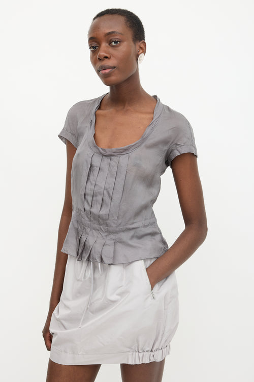 Prada Vintage Sport Silk Blouse