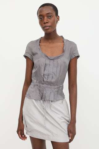 Prada Vintage Sport Silk Blouse