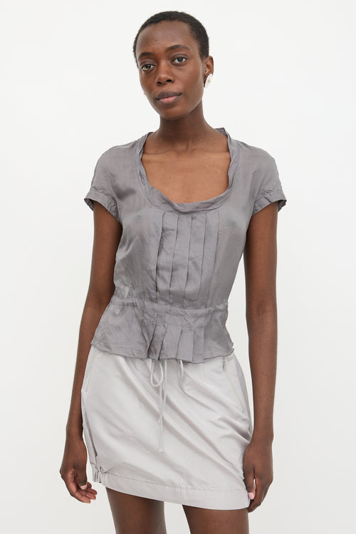 Prada Vintage Sport Silk Blouse