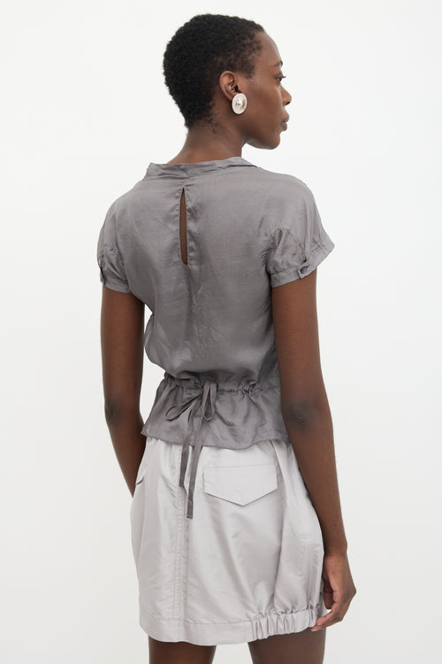 Prada Vintage Sport Silk Blouse