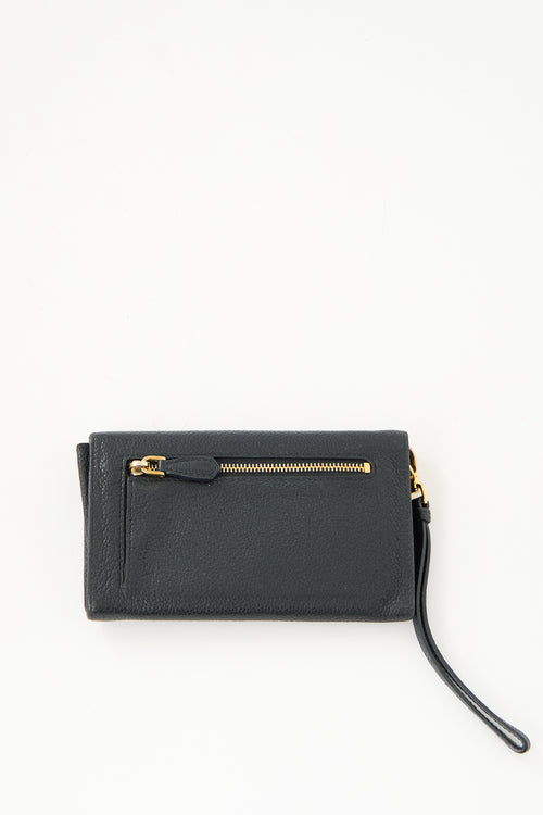 Prada Vitello Daino Flap Wallet