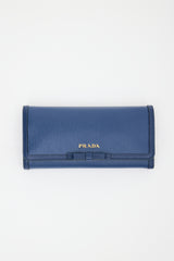 Prada Vitello Move Leather Long Wallet