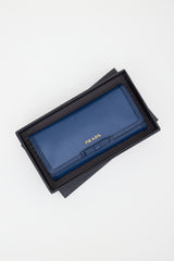 Prada Vitello Move Leather Long Wallet
