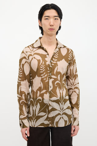 Prada Voile Floral Shirt