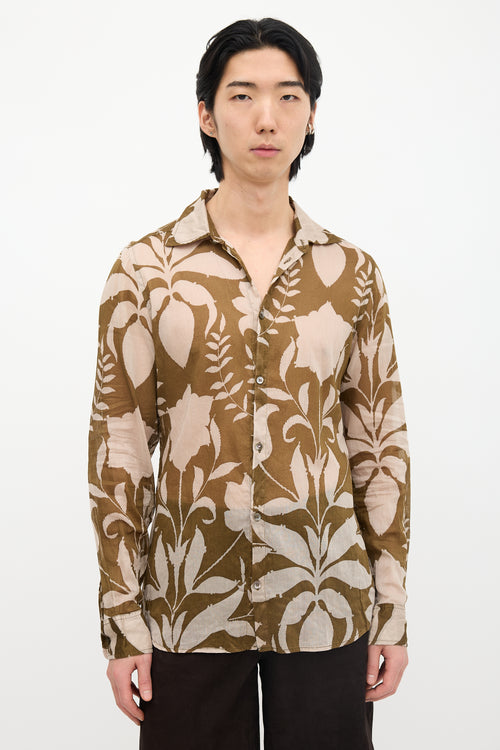 Prada Voile Floral Shirt