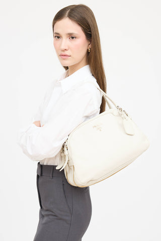 Prada Bauletto Zipper Bag