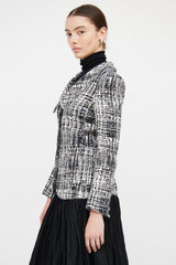 Prada Black & White 2011 Tweed Blazer