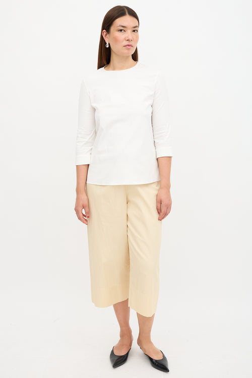 Prada Poplin Zip Blouse