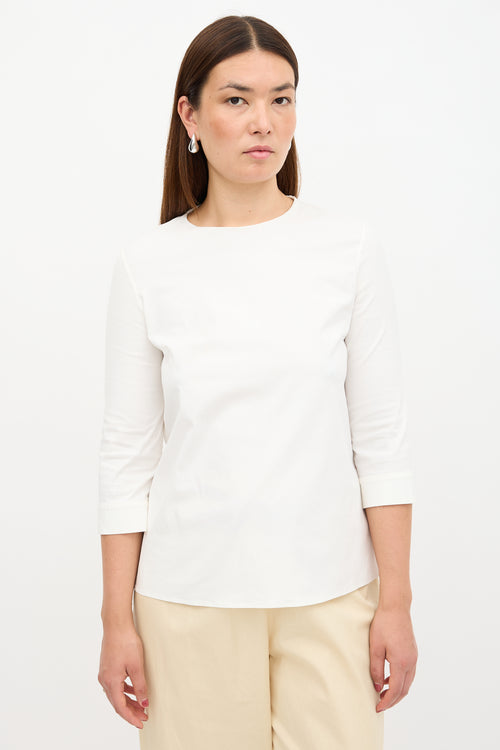 Prada Poplin Zip Blouse