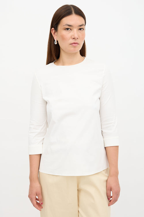 Poplin Zip Blouse
