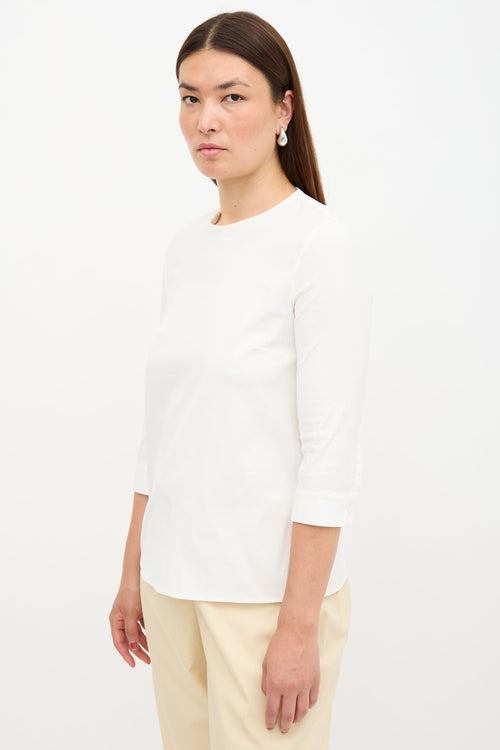Poplin Zip Blouse