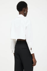 Prada Cropped Button Up Shirt
