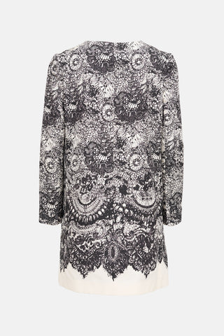 Prada 2011 Silk Lace Print Coat