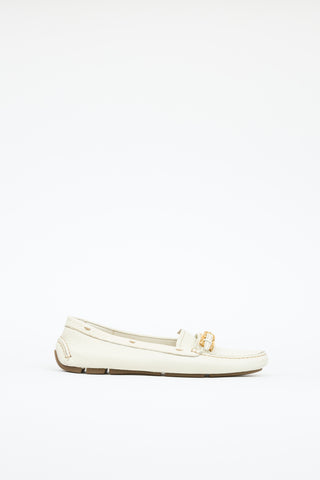 Prada Leather Driving Loafer