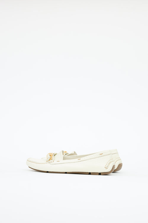 Prada Leather Driving Loafer