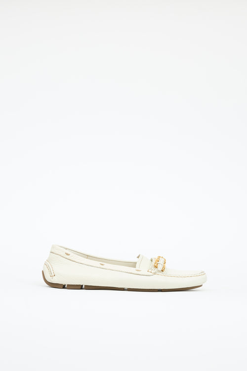 Prada Leather Driving Loafer