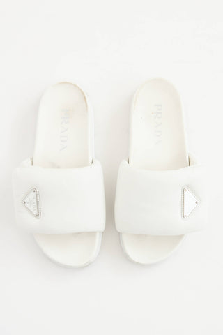 PradaPadded Leather Slide