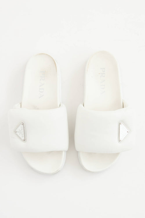 PradaPadded Leather Slide