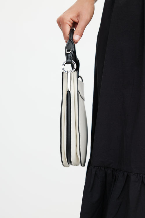 Prada White Margit Small Shoulder Bag