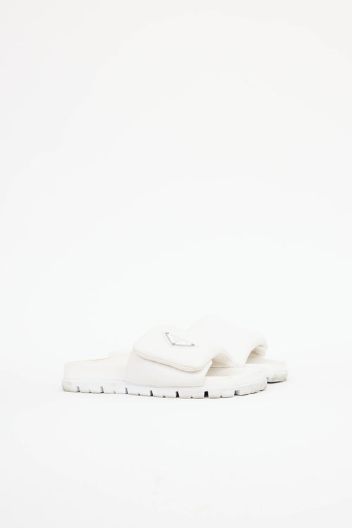 PradaPadded Leather Slide