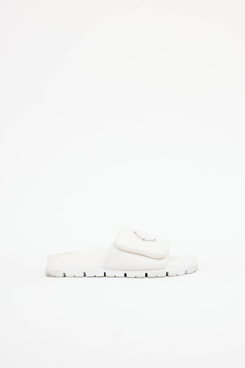PradaPadded Leather Slide