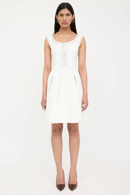 2013 Studded Pleated Dress