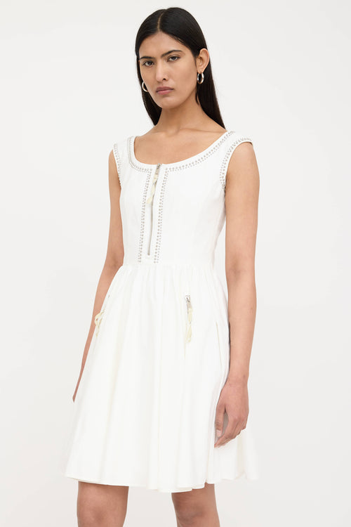 2013 Studded Pleated Dress